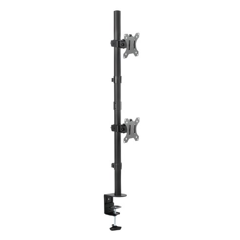 엘디엘마운트 듀얼 세로 거치형 모니터암 APL-C02V, 블랙, 1개