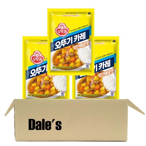 데일즈기획 오뚜기 카레 약간매운맛, 500g, 3개