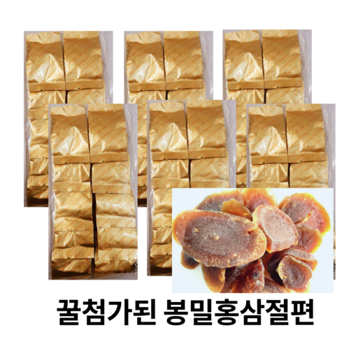 꿀첨가된 실속형 홍삼절편 홍삼정과 선물세트 대용량 600g 1kg 2kg (빠른무료배송), 10개, 200g