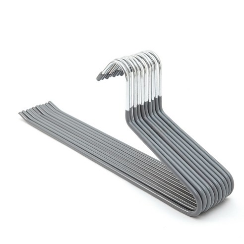 메르카 논슬립 바지걸이, 10개, 그레이