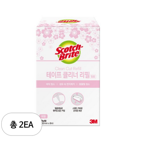 스카치브라이트 프리미엄 테이프 클리너 리필, 2세트