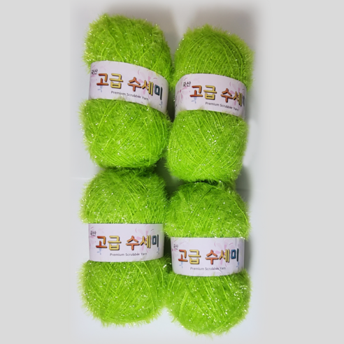 울클럽 별꽃수세미 만들기 DIY 고급수세미실 80g 4볼세트 (총 320g), 144라임, 1개