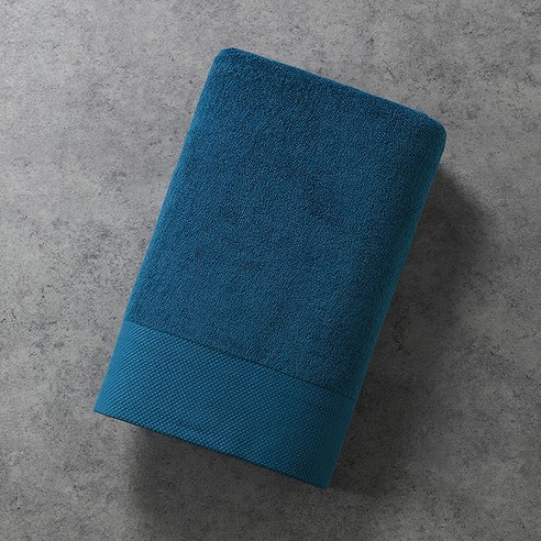 긴 스테이플면 목욕 타월면 가정용 흡수성 빠른 건조 얇은, "단일 스트립 목욕 타월" Monag-조용한 파란색, 40x80cm