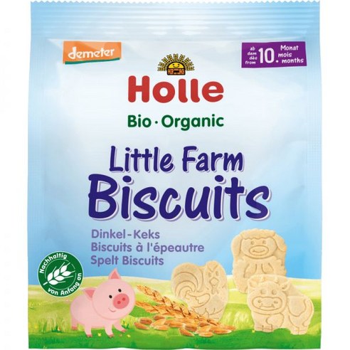 홀레분유 Holle baby food 홀레 이유식 유아용 비스킷 LItte Farm 스펠트. 10개월부터. 100g Best Top5