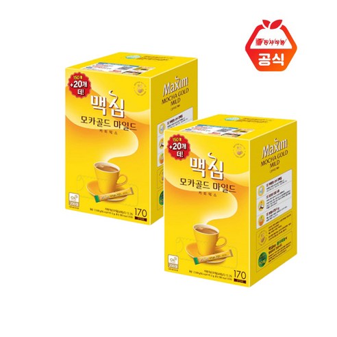 모두가 좋아하는 동서 맥심 커피믹스 모카골드170T+모카골드170T 추천아이템 후기 장점 단점 비용 정리