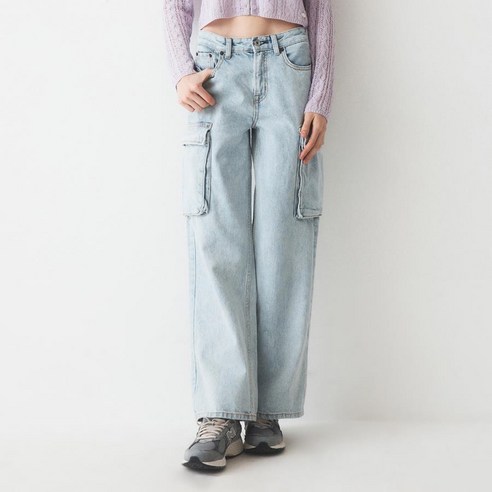 후아유 데님 카고 팬츠 / 2378 55ndigo