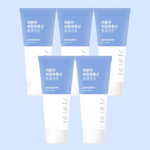 저분자 히알루론산 보습 폼클렌징 공스킨 100ml 5개 Best Top5