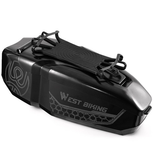 Xzante WEST BIKING 자전거 가방 프레임 프론트 탑 튜브 사이클링 방수 6.5인치 전화 케이스 터치 스크린 MTB 팩 블랙, 검은 색
