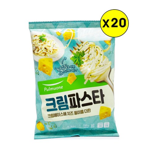 풀무원 크림 파스타 1인분, 150g, 20개