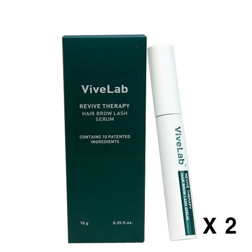 바이브랩 리바이브 테라피 헤어 브로우 래쉬 세럼 10ml 속눈썹영양제, 2개