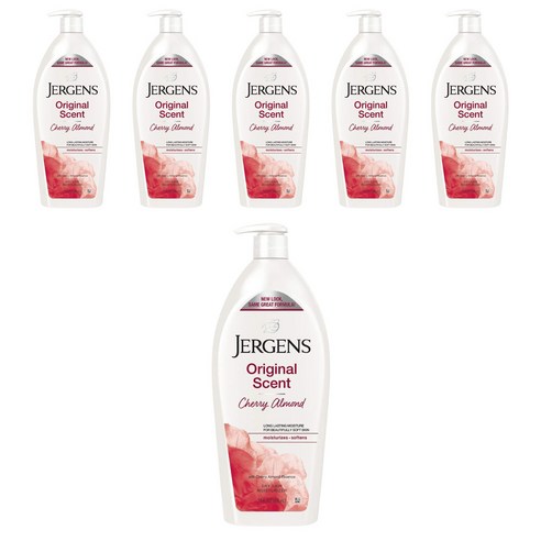 저겐스 오리지널 센트 체리 아몬드 드라이 스킨 모이스처라이저, 6개, 946ml