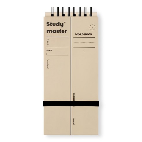 뮤니드 스마트 단어 암기장 140매, 베이지, 1개