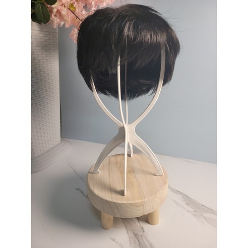 케이비지리테일 헤어메이트 가발거치대 모자거치대, 1개, 화이트