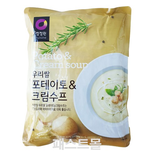 청정원 우리쌀 포테이토&크림수프, 1kg, 1개