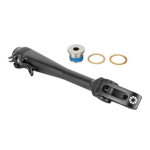 초경량 접이식 자전거 줄기 라이저 줄기 조정 가능한 31.8mm 구성 요소, 검은 색, 470mm, 알루미늄 합금