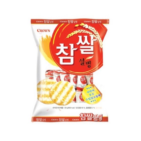 크라운 참쌀설병 128g, 1개