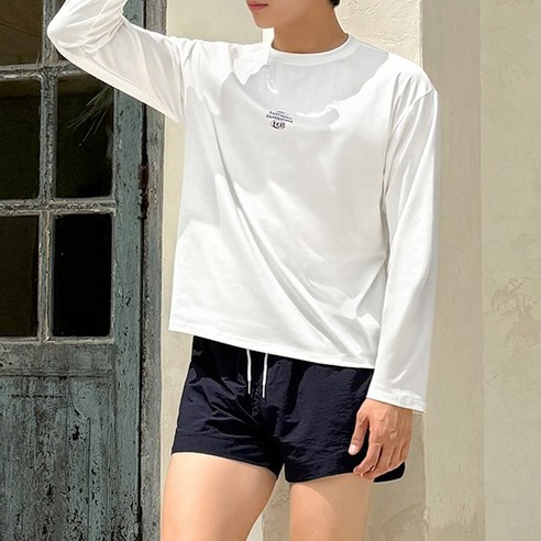 남녀공용 멀티 플레이 긴팔 래쉬가드 2컬러 S~XL, S(90), 블랙