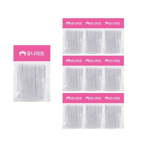 유니아트 1000 8골밴드, 흰색, 10개