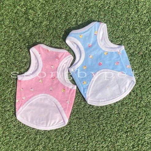 귀여움과 시원함을 동시에! 쏭바이펫 컵케익 나시로 댕댕이 여름 패션 완성!