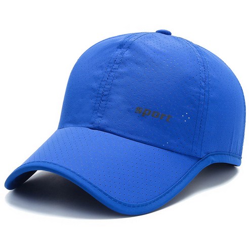 DFMEI 모자 남성용 얇은 속건 피크 캡 야외 스포츠 여행 태양 모자 여름 레저 낚시 양산 야구 모자 여성, DFMEI 로얄 블루