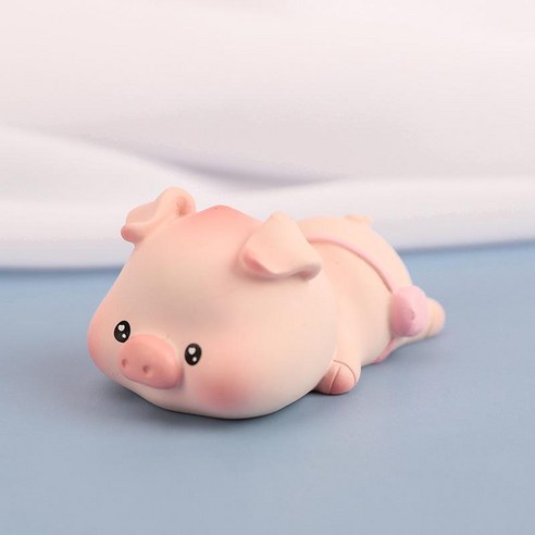 복숭아 돼지 수지 공예품 장식품, 복숭아 돼지 트럼펫 D-엎드려 돼지
