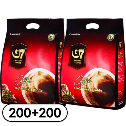 G7 블랙커피 원두커피믹스, 2g, 200개입, 2개