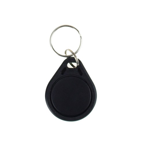 출퇴근기록기 얼굴인식 근태 지문 인식기 100 피스 RFID keyfobs 13.56 MHz 키체인 NFC 태그 ISO14443A MF, Black, 100개