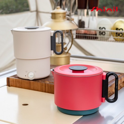 언제 어디서든 뜨거운 물을, 신일 접이식 전기 포트와 함께!