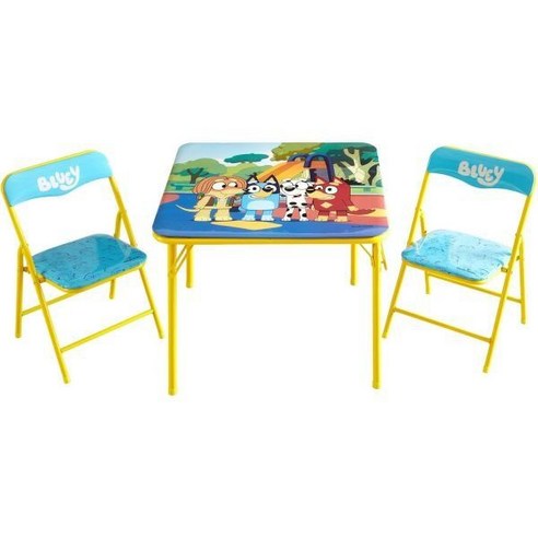 Idea Nuova 아이디어 누오바 블루이 3피스 테이블과 의자 세트, Bluey_Table and Chair Set