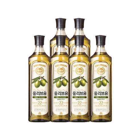 <올따옴> 해표 올리브유 900ml 6입, 1개