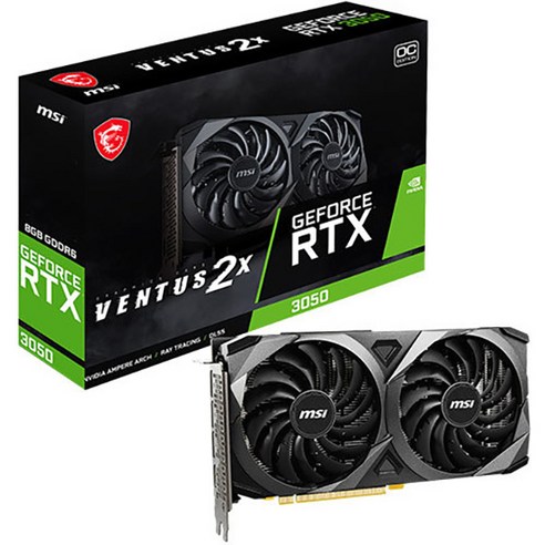 MSI GeForce RTX 3050 VENTUS 2X 8G OC, MS-V397V5