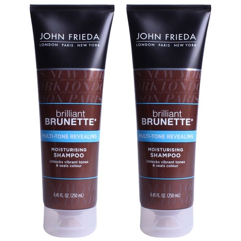존프리다 브릴리언트 브루네트 멀티 톤 리빌링 모이스처라이징 샴푸, 250ml, 2개