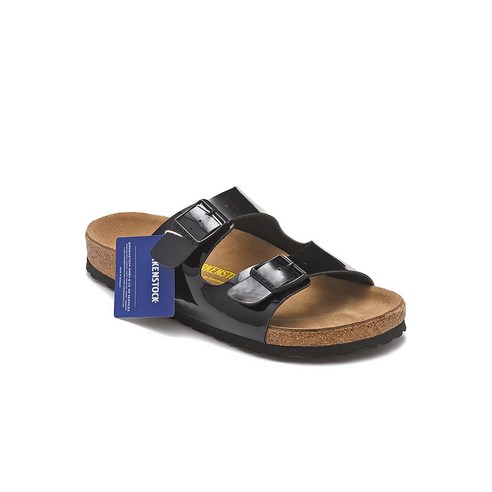 버켄스탁 Birkenstock 블랙 미러 투버튼 샌들 여름 캐주얼 슈즈 23313803