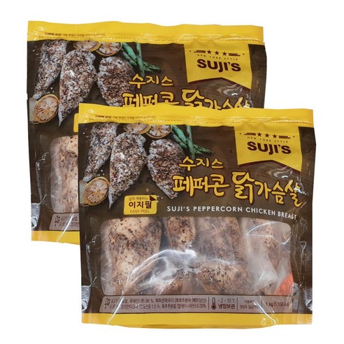 [무료배송] 코스트코 수지스 페퍼콘 닭가슴살 1kg * 2 / 아이스박스+아이스팩 추가 옵션 / 총 2kg 발송 코스트코닭가슴살