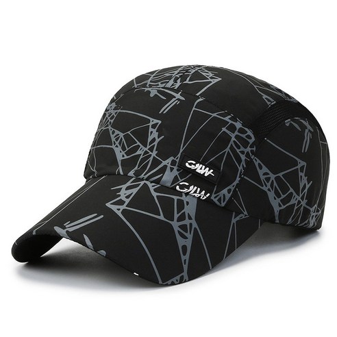 DFMEI 새로운 속건성 야구 모자 야외 양산 자외선 차단제 모자 정점 모자 낚시 모자, DFMEI 블랙