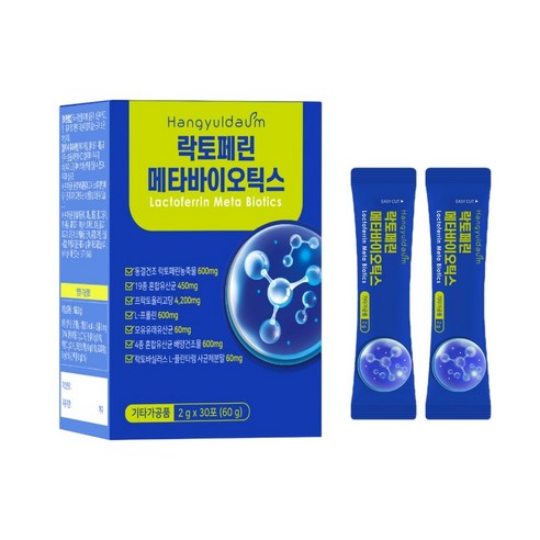 락토페린 메타바이오틱스 유산균 모유유래 초유 프로 프리 신 포스트 바이오틱스 30포, 60g, 6개