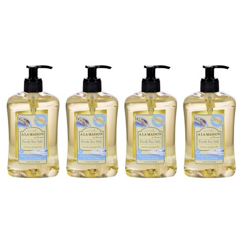 알라메종 액상 비누 핸드 & 바디 프레시 씨 솔트 향, 500ml, 4개