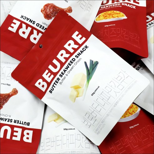 바삭함에 버터 풍미를 더하다! 뵈르김부각 버터대파맛