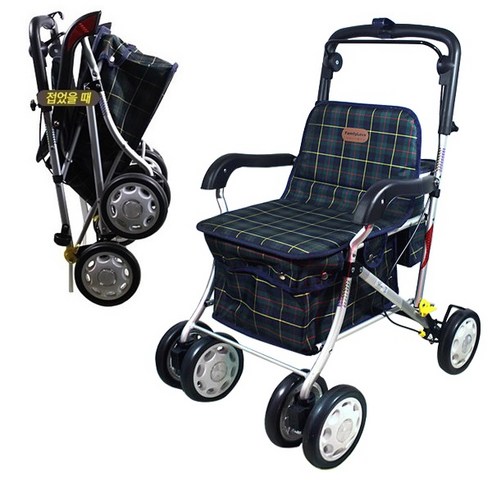 탑메디칼 실버카 F-218 노인 보행보조기 성인용 노인 어르신 보행기 할머니유모차 보행차