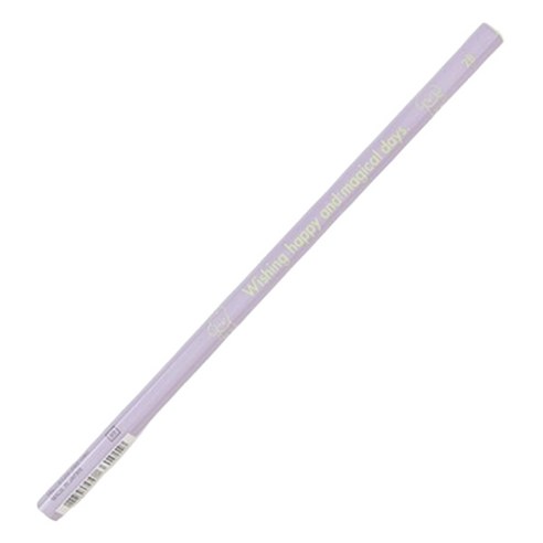 Lovetoxic 로고 육각 2B 연필, 퍼플, 1개