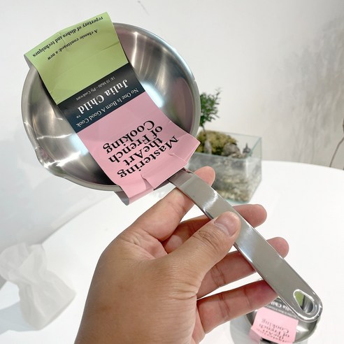 스테인리스 핫 오일 작은 인덕션 프라이팬 소형 티타늄 일체형 팬 12cm 에그팬, 12CM 소형, 1개