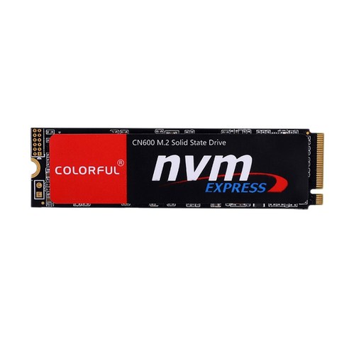 Xzante COLORFUL CN600 128G M.2(NVME 프로토콜) 데스크탑 노트북 올인원 컴퓨터 일반 솔리드 스테이트 하드 드라이브 고속 카드, 검은 색