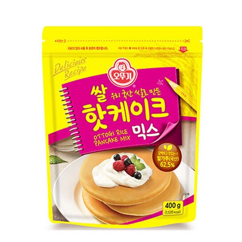 오뚜기 쌀핫케이크 믹스, 400g, 25개