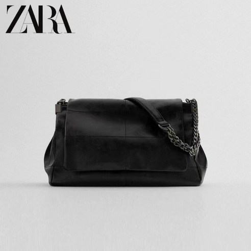 ZARA 여성용 가방 대용량 플립 토트 백 체인 숄더