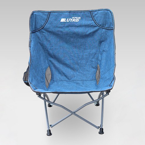 LUYAS 접이식 캠핑 낚시 의자 롱체어 캠핑의자, 숏바디-블루