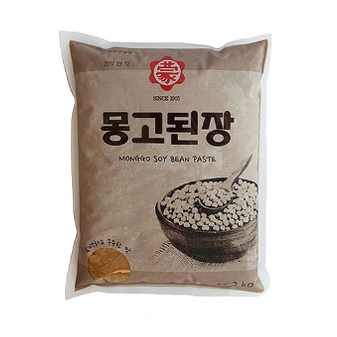 몽고된장 담백구수한맛 2kg 전국맛집된장 된장술밥 된장찌게맛있게, 2개