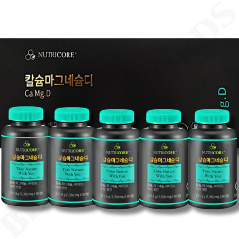 뉴트리코어 WCS 칼슘마그네슘디 아연 망간 NOCHESTEM, 90정, 5개