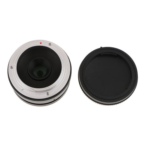소니 E 마운트 미러리스 카메라 용 50mm F / 2.0 수동 초점 프라임 고정 렌즈, 55x60mm, 블랙, 합금