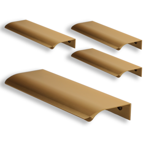 jandaery 가구 서랍 손잡이 4p 폭200mm 알루미늄, 골드, 1팩
