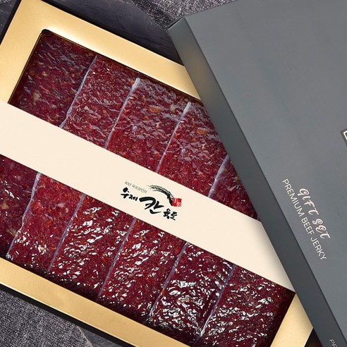 [칸육포] 촉촉통통 수제 쇠고기 육포 선물세트 360g, 1세트